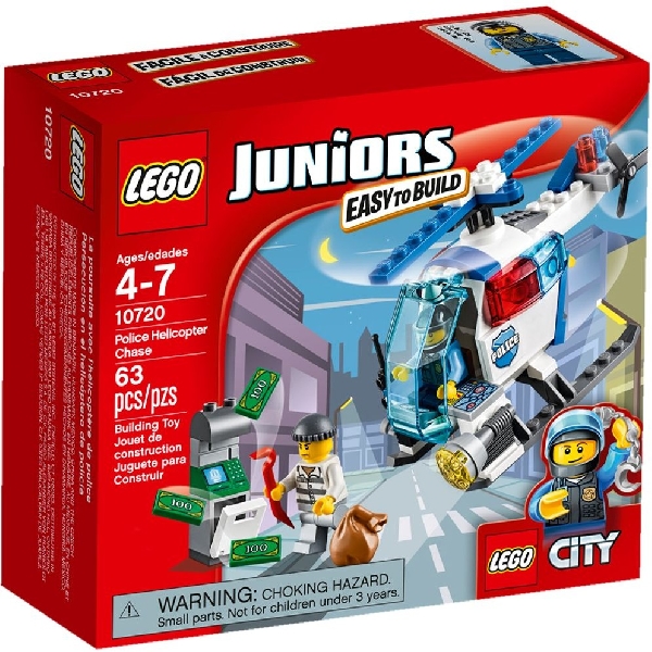 Lego Juniors 10720 Takaa-ajo Poliisihelikopterilla