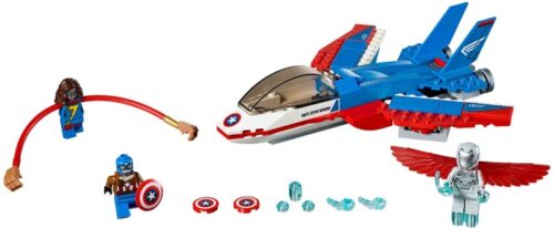 Lego Super Heroes 76076 Kapteeni Amerikan Suihkaritakaa-ajo