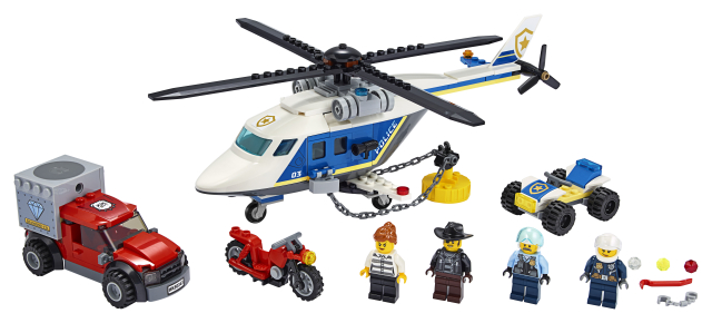Lego City 60243 Takaa-ajo Poliisihelikopterilla