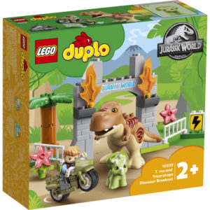 Lego Duplo 10939 Tyrannosaurus Rexin ja Triceratops -Dinosauruksen Pako