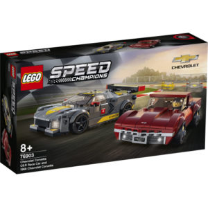 Lego Speed Champions 76903 Chevrolet Corvette C8.R -kilpa-auto ja 1968 Chevrolet Corvette