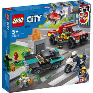 LEGO City 60319 Sammutustehtävä ja Poliisin Takaa-ajoyksikkö