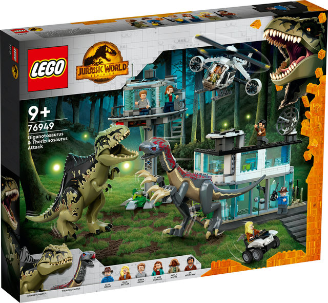 LEGO Jurassic World 76949 Giganotosauruksen ja Therizinosauruksen Hyökkäys, Lego