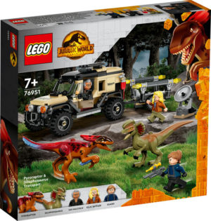 LEGO Jurassic World 76951 Pyroraptorin ja Dilophosauruksen Kuljetus