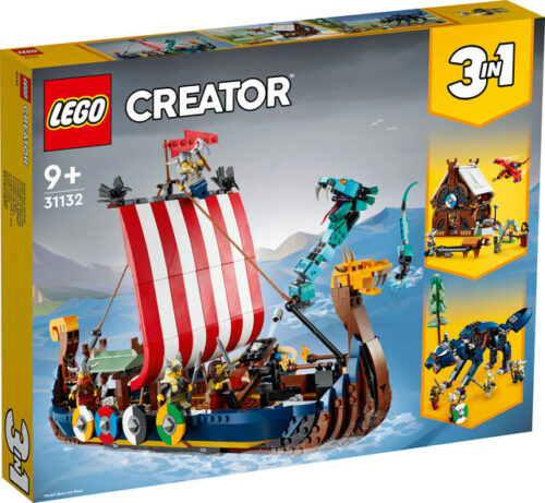 LEGO Creator 31132 Viikinkilaiva ja Midgårdin Käärme