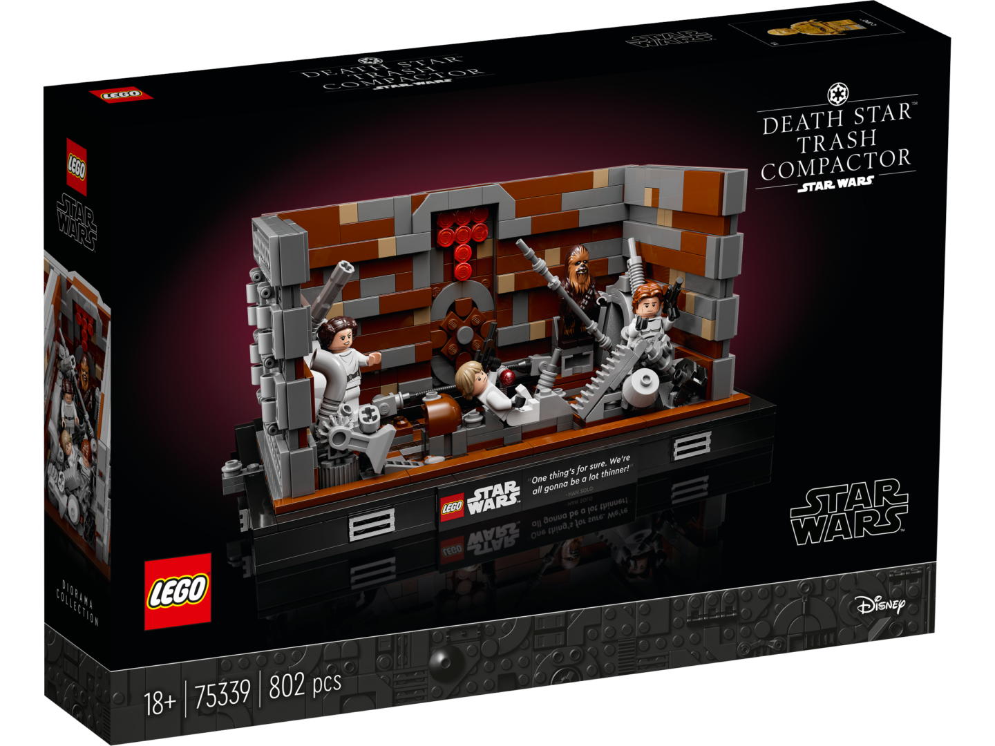 LEGO Star Wars 75339 Kuolemantähden Jätepuristin ‑Dioraama