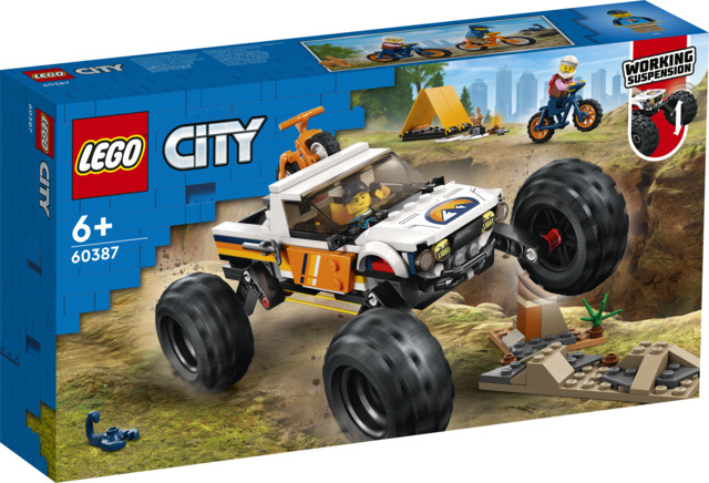 LEGO City 60387 Seikkailuja Nelivetomaasturilla