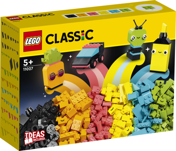 LEGO Classic 11027 Luovaa Hupia Neonväreillä, Lego