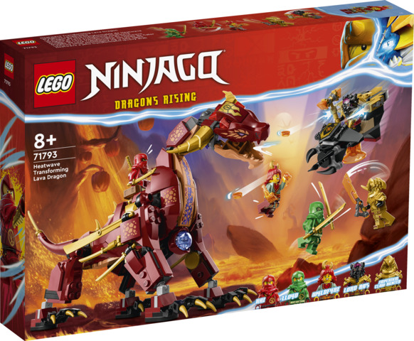 LEGO Ninjago 71793 Heatwave – Muuntautumiskykyinen Laavalohikäärme