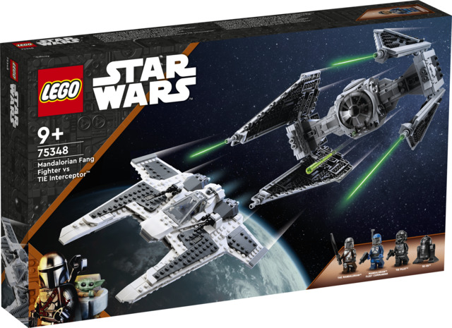 LEGO Star Wars 75348 Mandalorialainen Fang -Hävittäjä vs. TIE -Torjuntahävittäjä, Lego