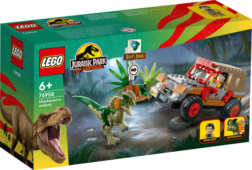 LEGO Jurassic World 76958 Dilophosauruksen Väijytys, Lego