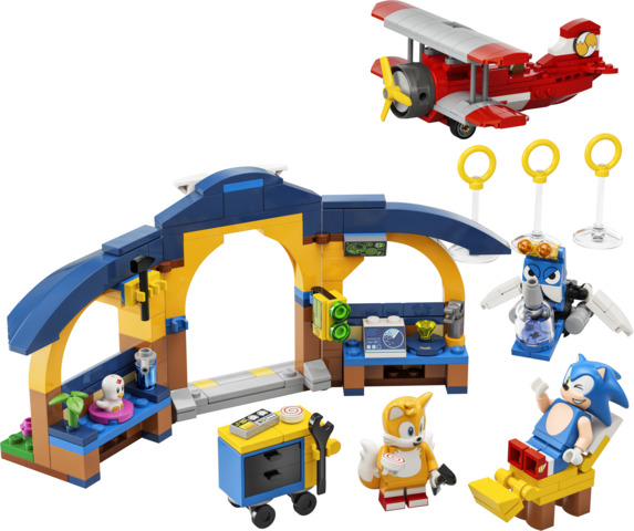 LEGO Sonic 76991 Tailsin Työpaja ja Tornado -Lentokone