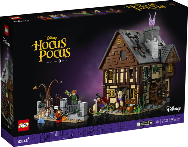 LEGO 21341 Disneyn Hocus Pocus: Sandersonin Sisarusten Mökki, Lego