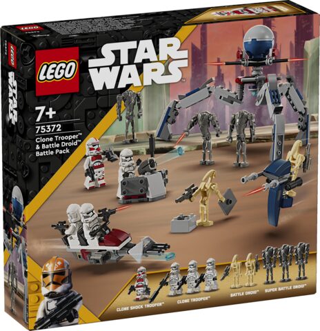 LEGO Star Wars 75372 Kloonisoturin ja Taisteludroidin Taistelupakkaus, Lego